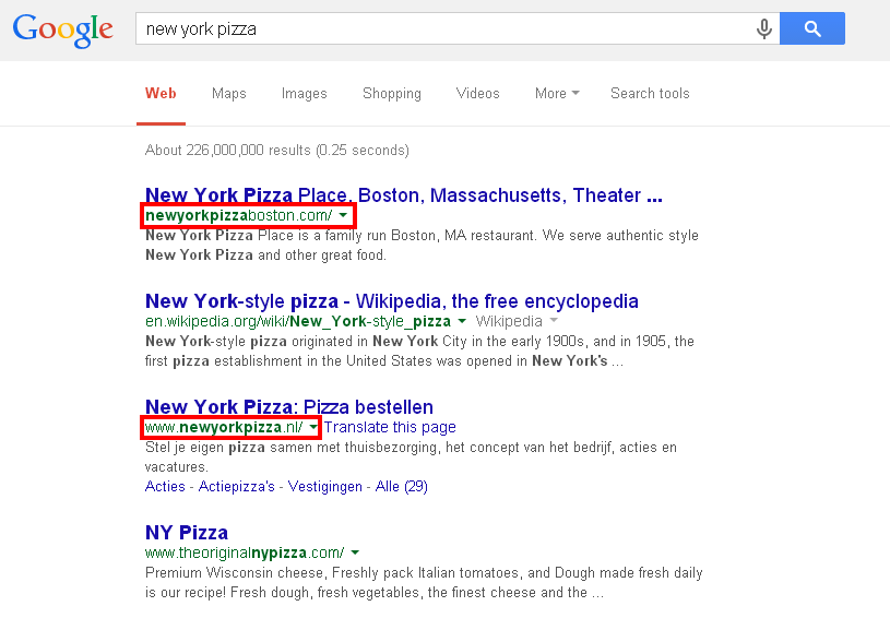 new york pizza search