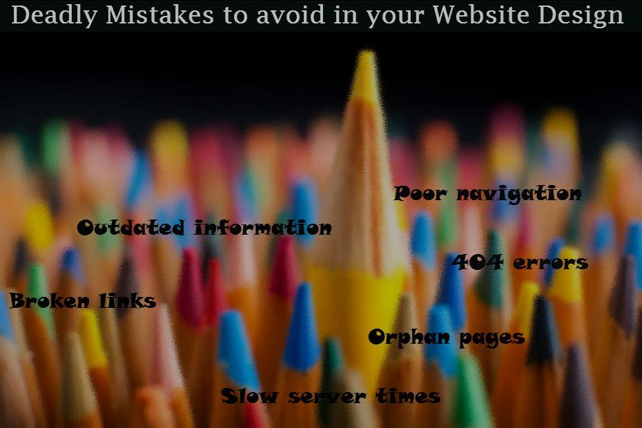 website design mistakes