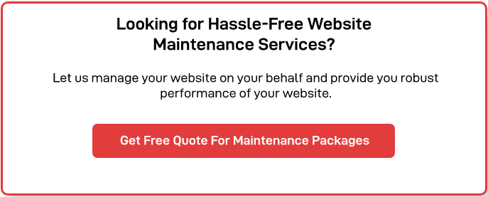Website Maintenance